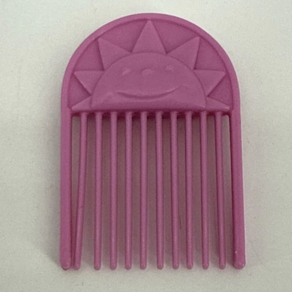 Hasbro My Little Pony G1 Pink Sun Pick Comb 1980s White